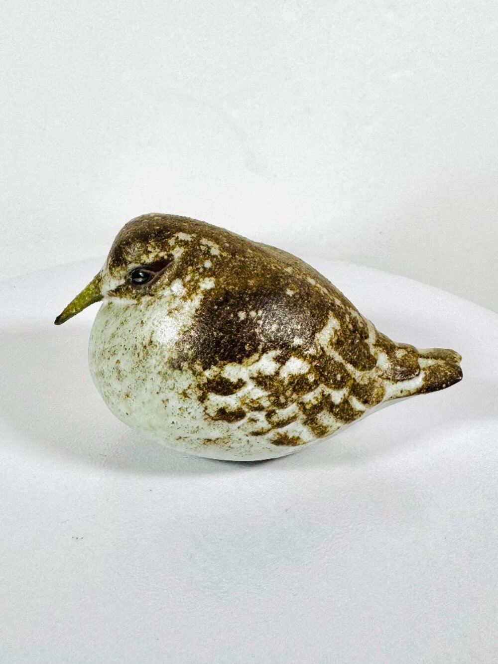 Anderson Design 3.25" Bird Figurine Studio Pottery Stoneware Sandpiper